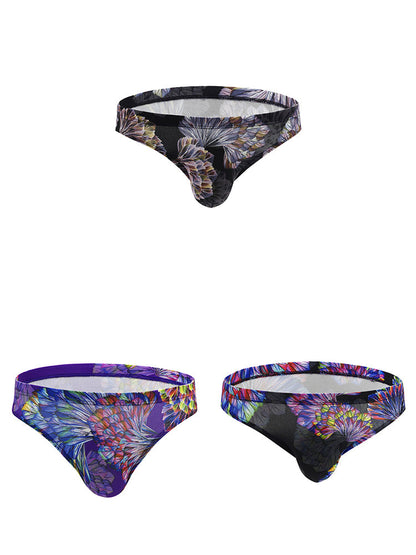 3 Pack Men's Printing U Convex Pouch Pouch Briefs