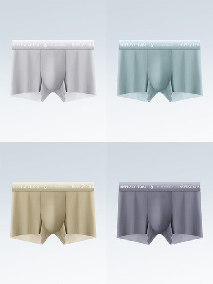 4 Pack Men's Air Pouch Mesh Trunks
