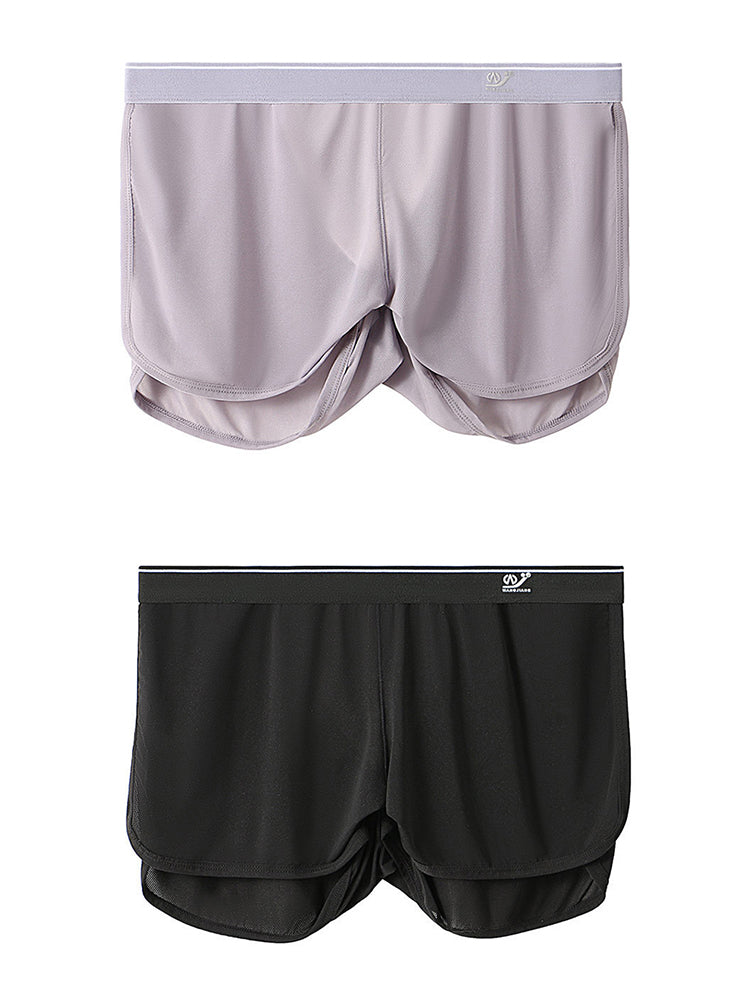 2 Pack Men's Separate Support Pouch Boxers