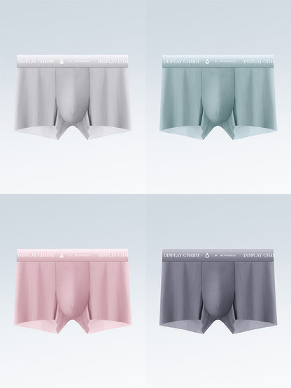 4 Pack Men's Air Pouch Mesh Trunks