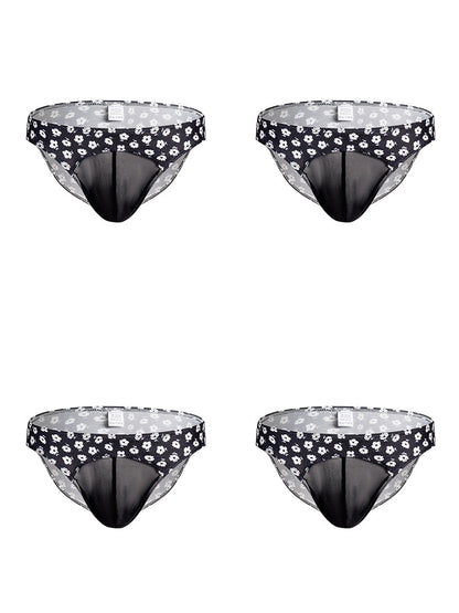 4 Pack Men's Sexy Print Pouch Bikini