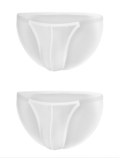 Sexy Spliced Transparent Belt Bikini For Men