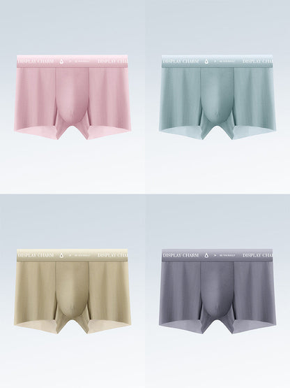 4 Pack Men's Air Pouch Mesh Trunks