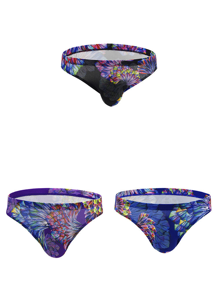 3 Pack Men's Printing U Convex Pouch Pouch Briefs