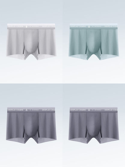 4 Pack Men's Air Pouch Mesh Trunks