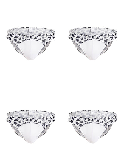 4 Pack Men's Sexy Print Pouch Bikini