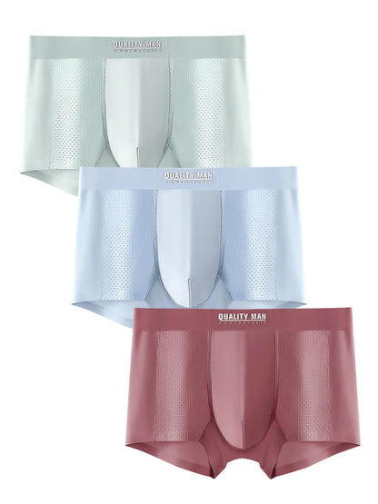 3 Pack Men's Lightweight And Breathable Trunks