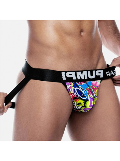 Men's Sexy Graffiti Pouch Thongs