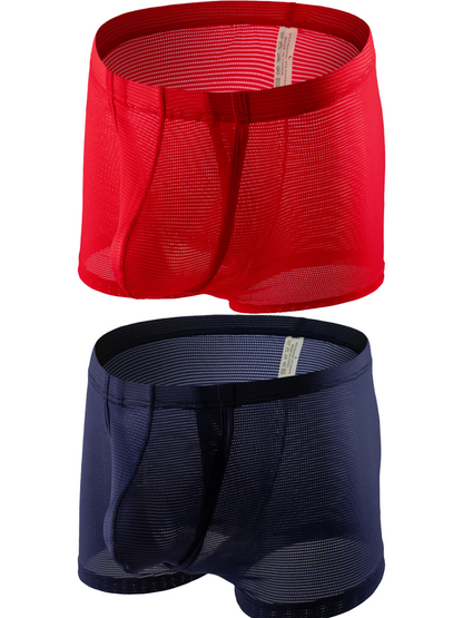 Men's Big Pouch U-convex Trunks with Fly