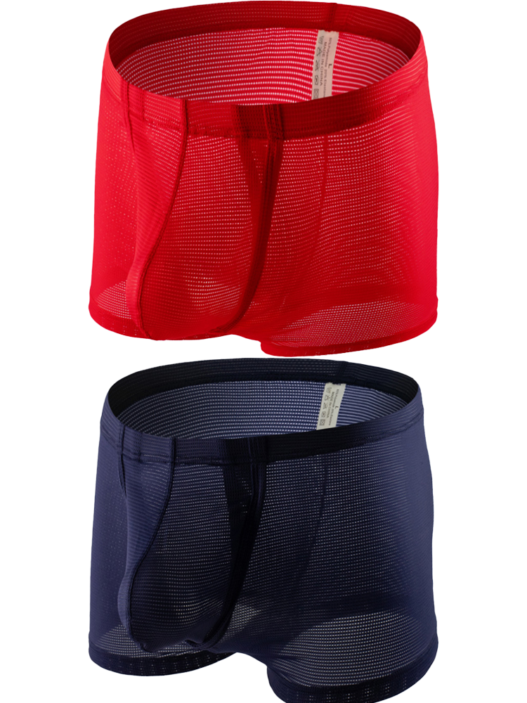 Men's Big Pouch U-convex Trunks with Fly