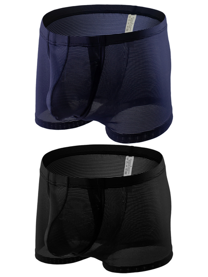 Men's Big Pouch U-convex Trunks with Fly
