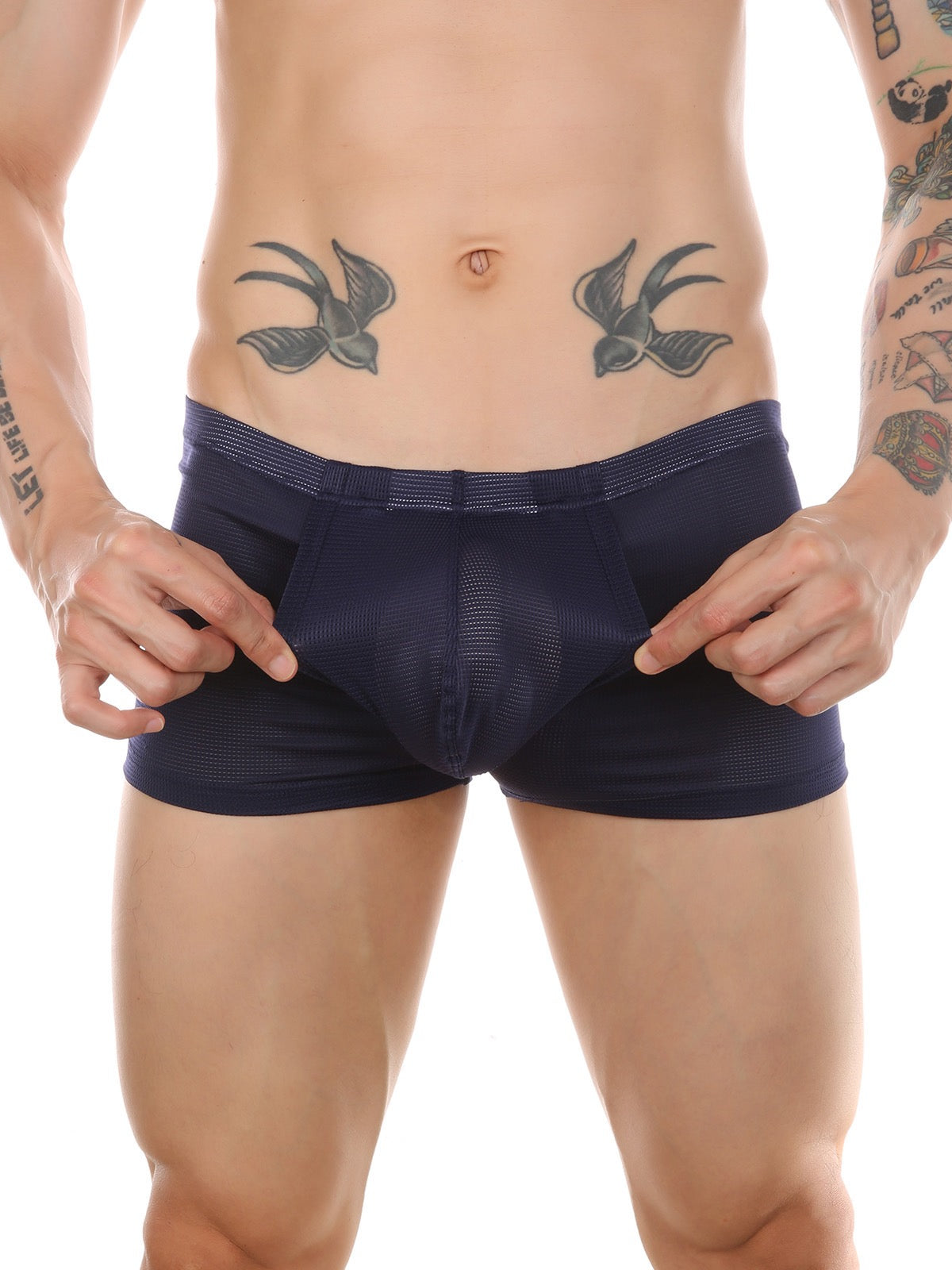 Men's Big Pouch U-convex Trunks with Fly