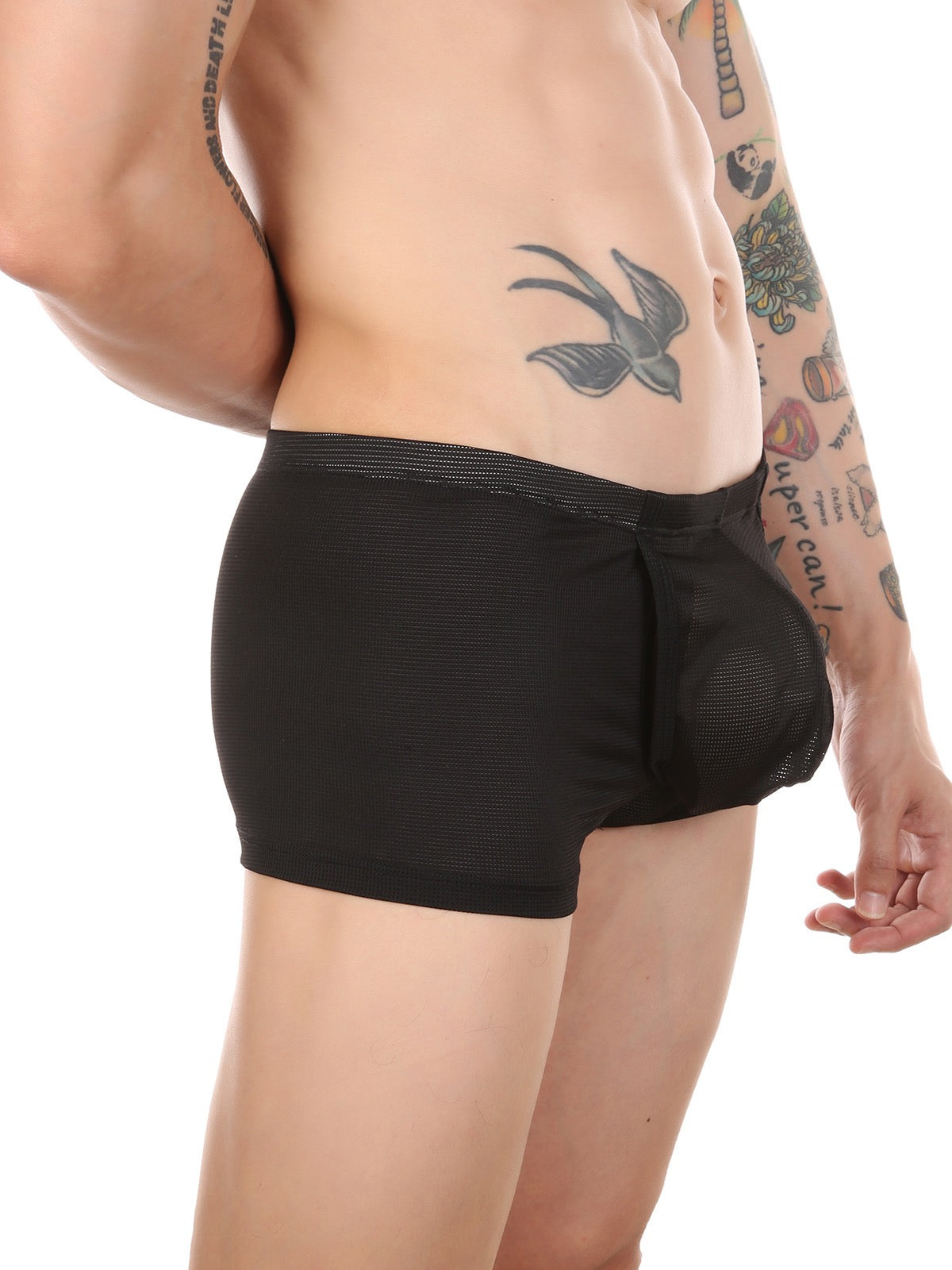 Men's Big Pouch U-convex Trunks with Fly