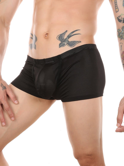 Men's Big Pouch U-convex Trunks with Fly