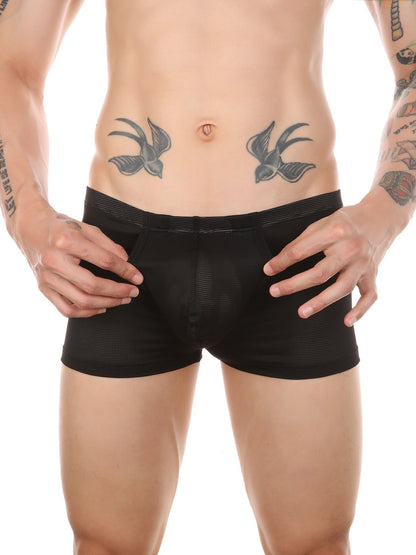 Men's Big Pouch U-convex Trunks with Fly