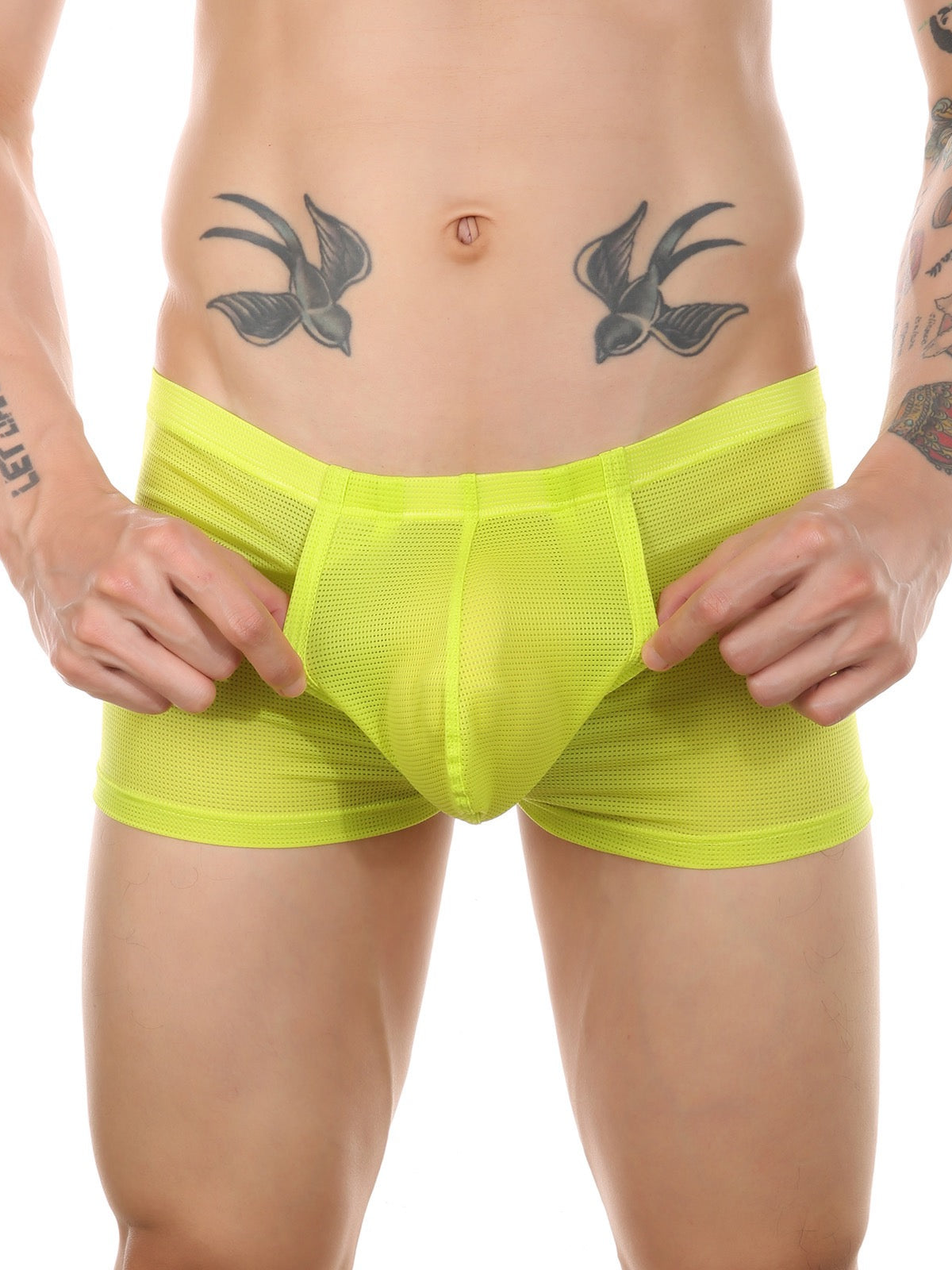 Men's Big Pouch U-convex Trunks with Fly