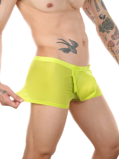 Men's Big Pouch U-convex Trunks with Fly