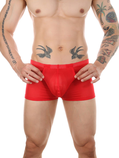 Men's Big Pouch U-convex Trunks with Fly