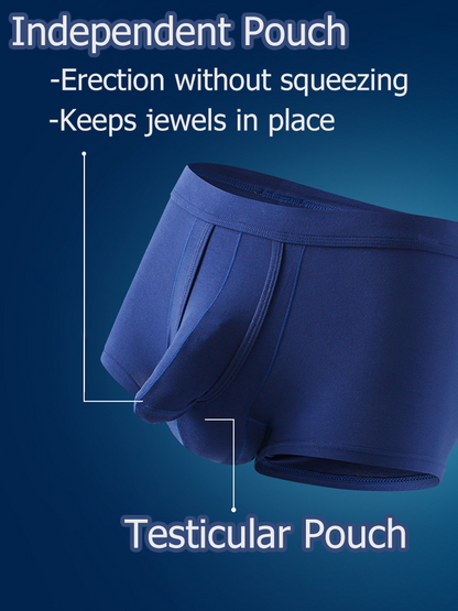 Sexy Separated Ball Pouch Trunks For Men