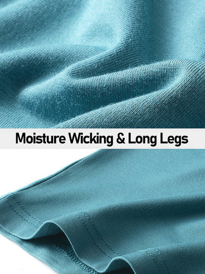 Men's Separate Big Pouch Long Boxer Briefs