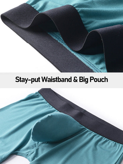 Men's Separate Big Pouch Long Boxer Briefs
