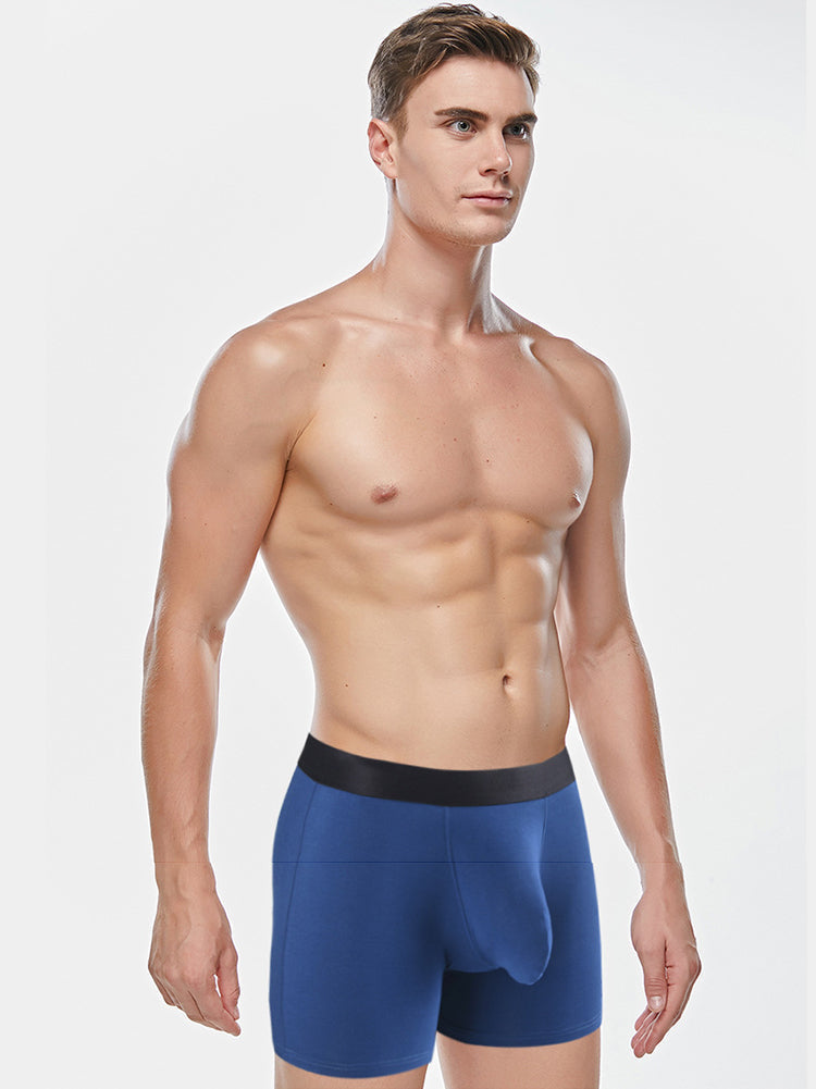 Men's Separate Big Pouch Long Boxer Briefs