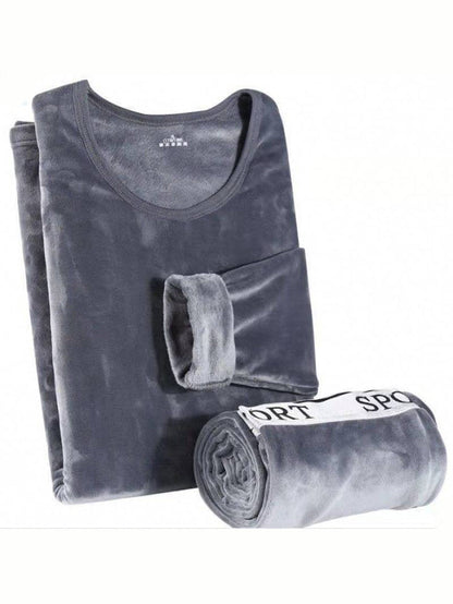 Double Heavyweight Fleece Thermal Underwear Set