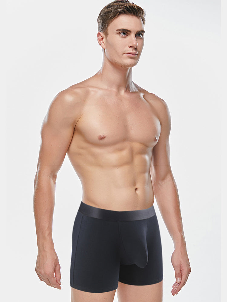 Men's Separate Big Pouch Long Boxer Briefs