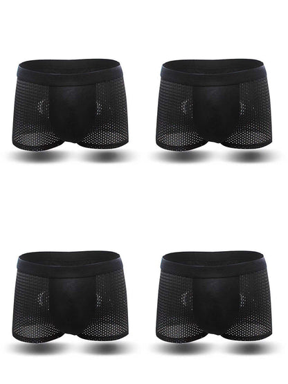 4 Pack Breathable Mesh Fabric Men's Underwear