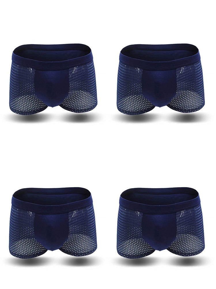 4 Pack Breathable Mesh Fabric Men's Underwear