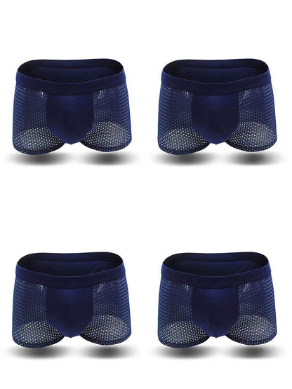 4 Pack Breathable Mesh Fabric Men's Underwear