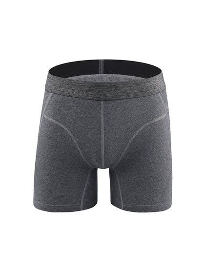 Men's Sport Anti-Chafing Cotton Boxer Briefs