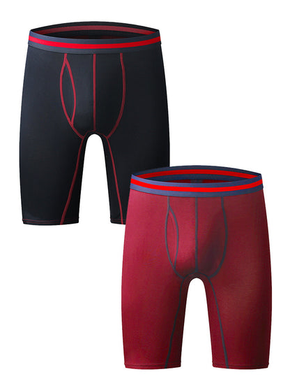 Men's Soft Cotton Boxer Briefs With Open Fly