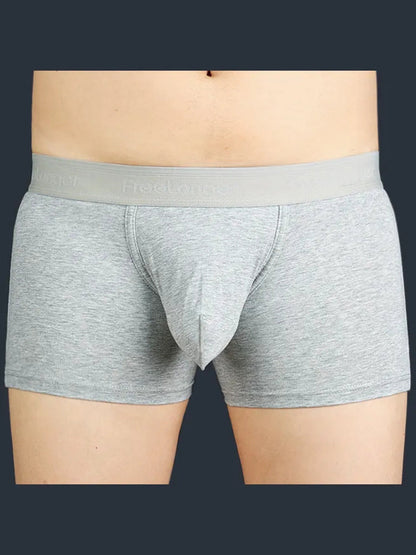 FreeLonger Men's Microfibre Cotton Big Pouch Trunks