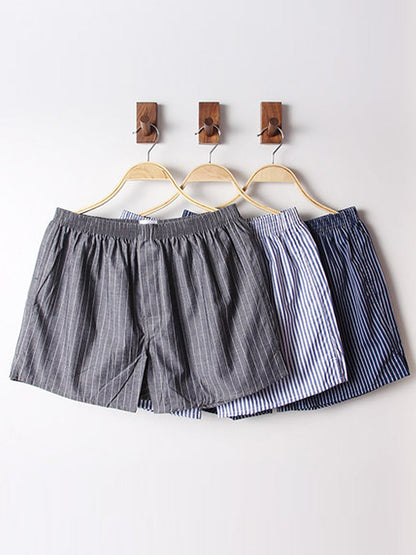 3 Pack Men's Cotton Loose Boxers