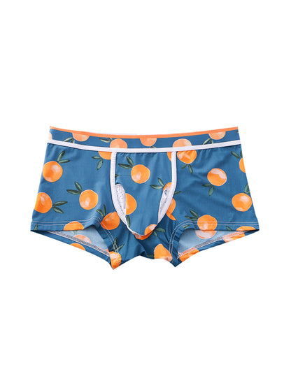 3 Pack Men's Ice Silk Trunks with Separated Pouch Design