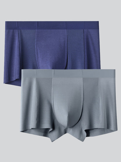 2 Pack Men's Breathable Seamless Modal Trunks