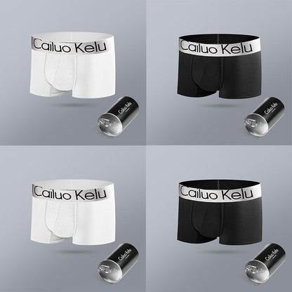 4 Pcs Men's Modal Individual package Boxer Briefs