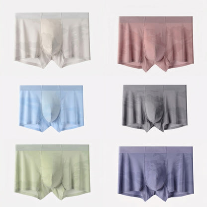 Cooling Ice-Silk Boxer Briefs - Subtle Camo Seamless Trunks