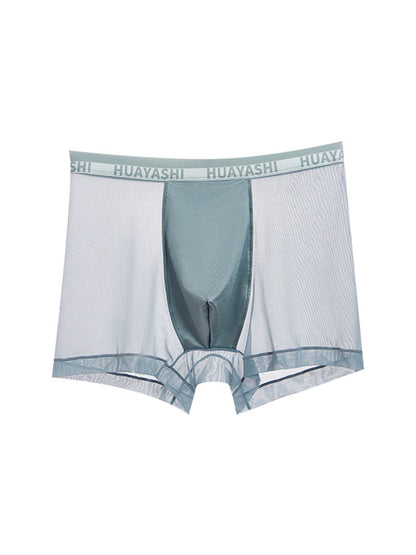 3 Pack Men's Ice Silk Seamless Breathable Quick-Drying Trunks