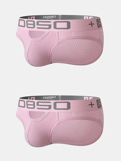 2 Pack Men's Hips Lifting Cotton Low-rise Briefs
