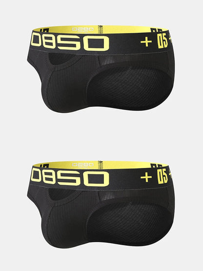 2 Pack Men's Hips Lifting Cotton Low-rise Briefs