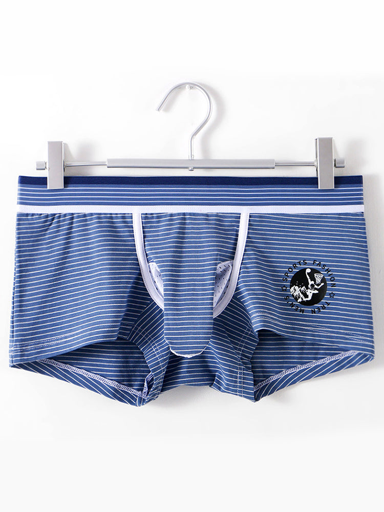 2 Pack Men's Separate Support Pouch Cotton Trunks