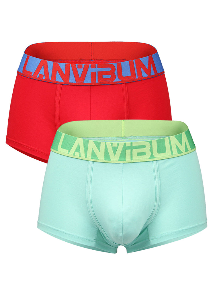2 Pack Men's Breathable Big Pouch Trunks