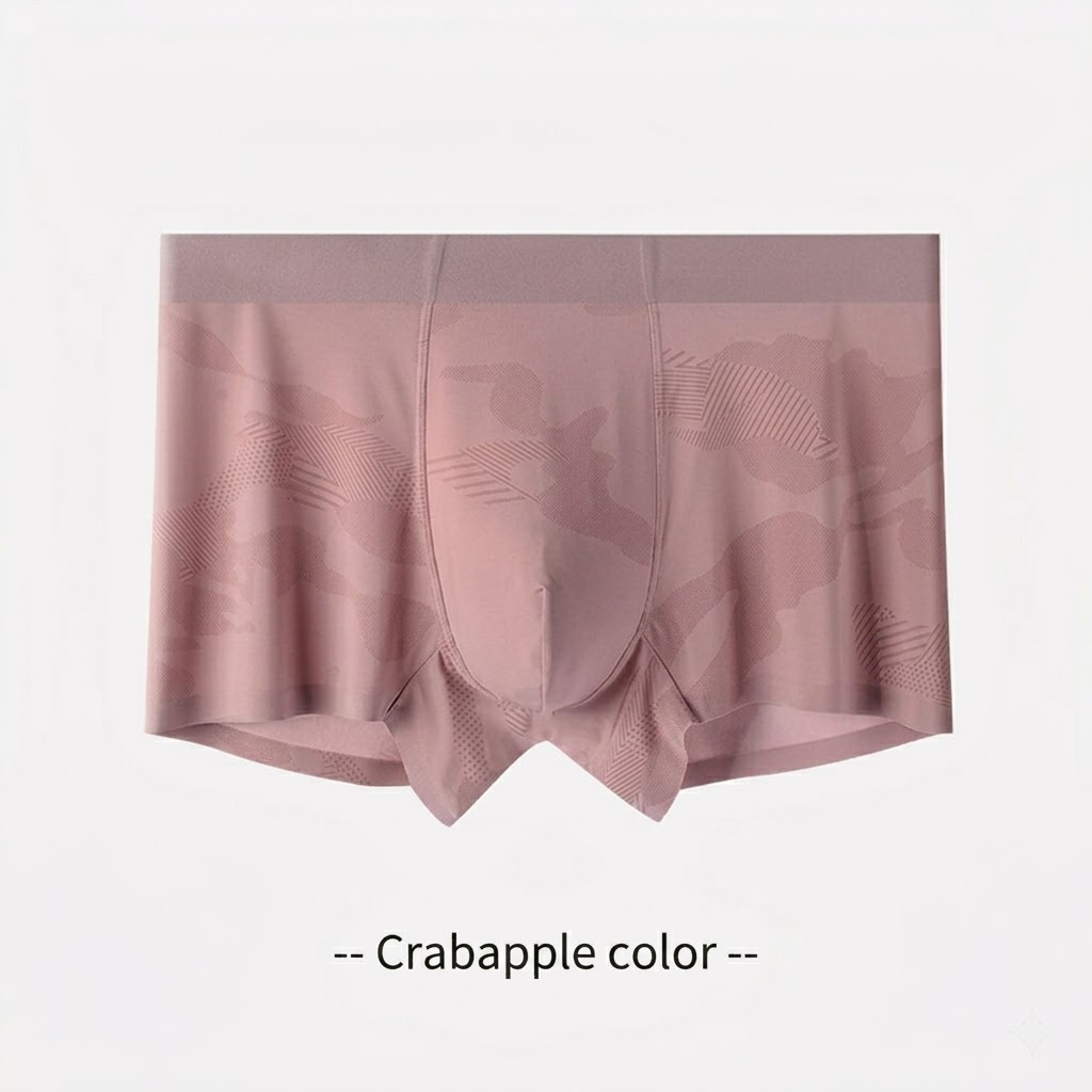 Cooling Ice-Silk Boxer Briefs - Subtle Camo Seamless Trunks