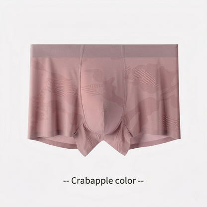Cooling Ice-Silk Boxer Briefs - Subtle Camo Seamless Trunks