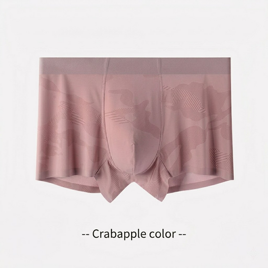 Cooling Ice-Silk Boxer Briefs - Subtle Camo Seamless Trunks