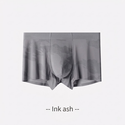 Cooling Ice-Silk Boxer Briefs - Subtle Camo Seamless Trunks