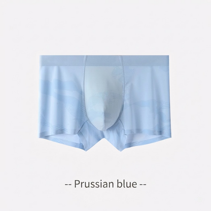 Cooling Ice-Silk Boxer Briefs - Subtle Camo Seamless Trunks