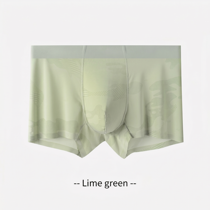 Cooling Ice-Silk Boxer Briefs - Subtle Camo Seamless Trunks
